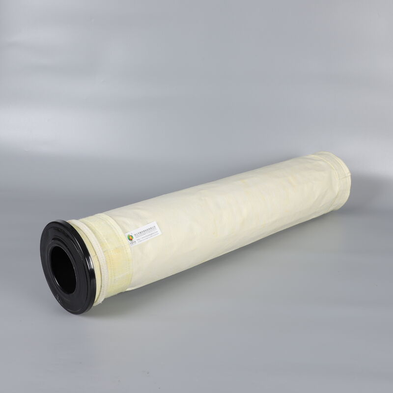 کیسه فیلتر AC500PTFE پوشش داده شده با PTFE PTFE با فیلت سوزن 500 GSM برای کاربردهای صنعتی در دمای مستمر 260 °C